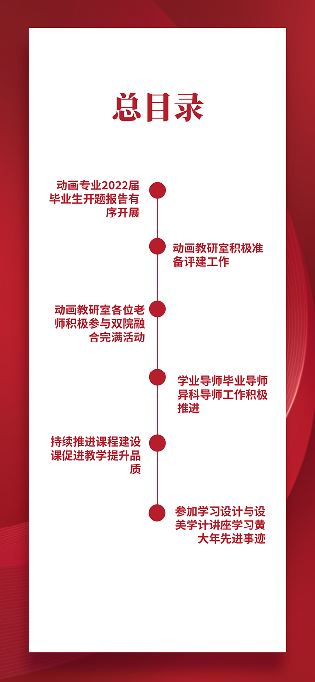 【工作简报】动画教研室2021年11月工作简报