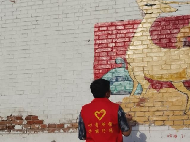 【志愿服务】走访慰问送关怀 乡村绘画助振兴——0638太阳集团官网“太平庄村公益慰问活动”第68期