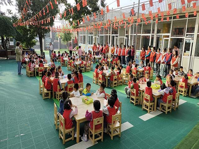 【志愿服务】“艺”童前行，国庆总动员——0638太阳集团官网“七彩故事会”儿童成长关爱计划